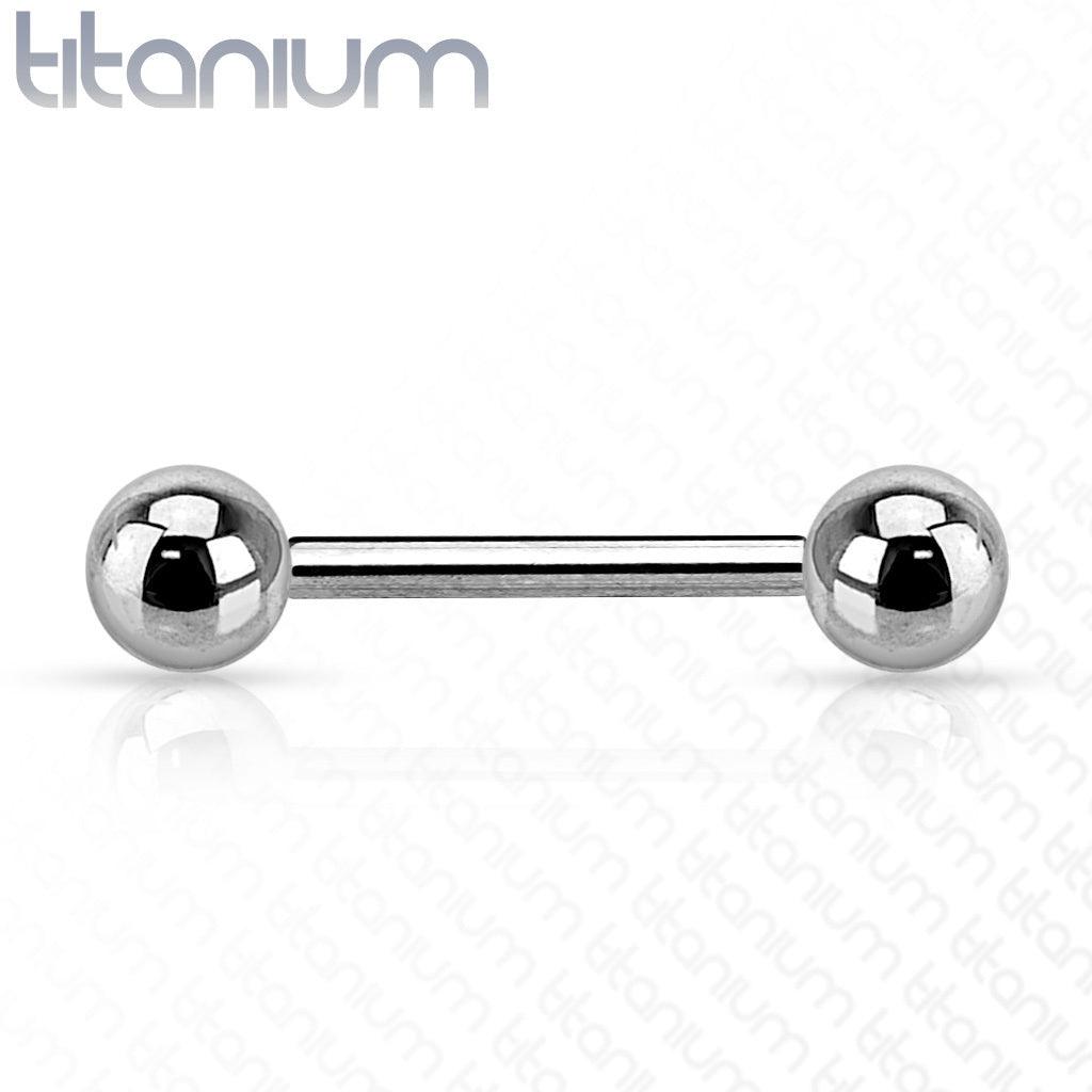 Barbell, Implant Grade Titanium Barbells with 5mm Balls