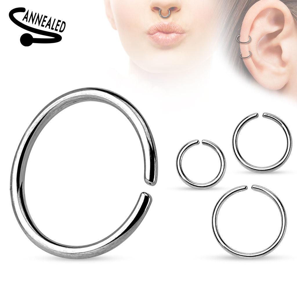 Nose ring, nose ring Open ring (1mm)