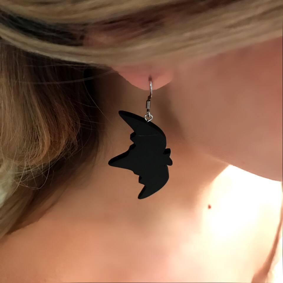 LEMPI earrings, Bat