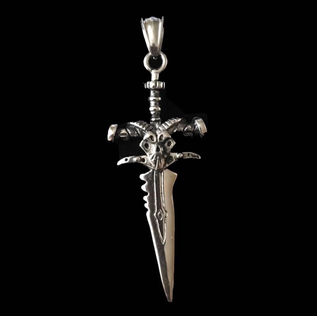 Surgical steel pendant, Devil Sword (sword)