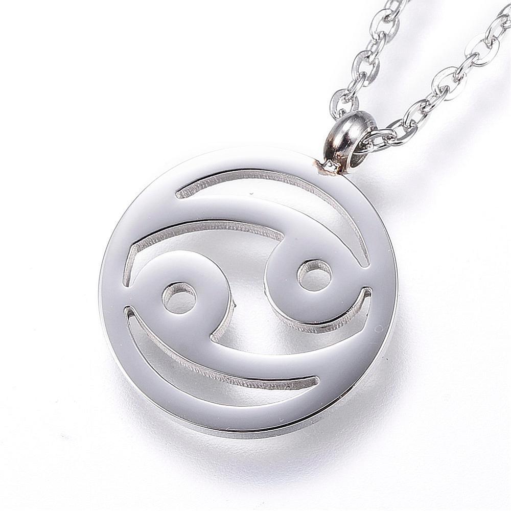 Surgical steel pendant with chain, Horoscope