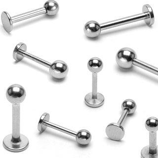 Labret 1,2mm|Steel Labret Stud with 3mm Balls