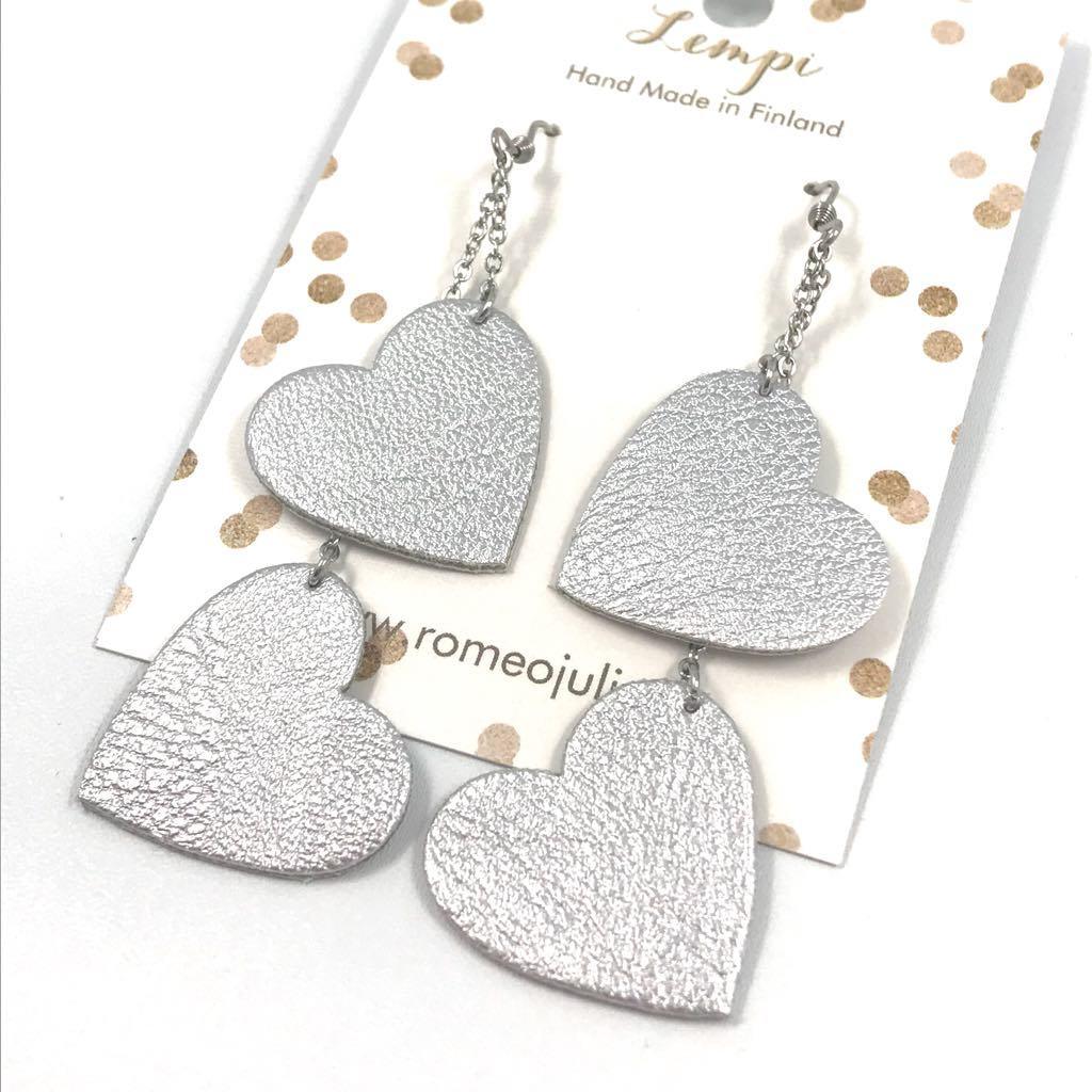 LEMPI earrings, Lempi (two-piece, silver)