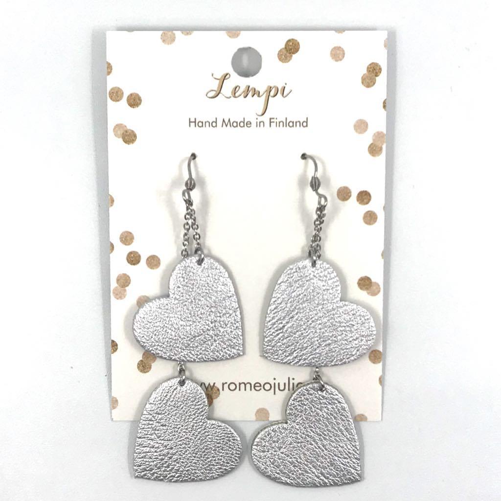 LEMPI earrings, Lempi (two-piece, silver)