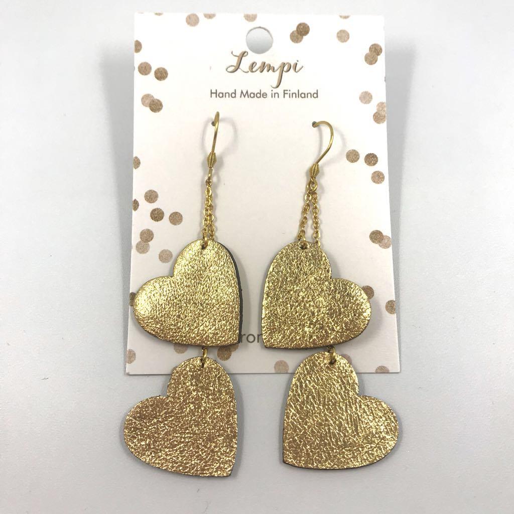 LEMPI earrings, Lempi (two-piece, gold)