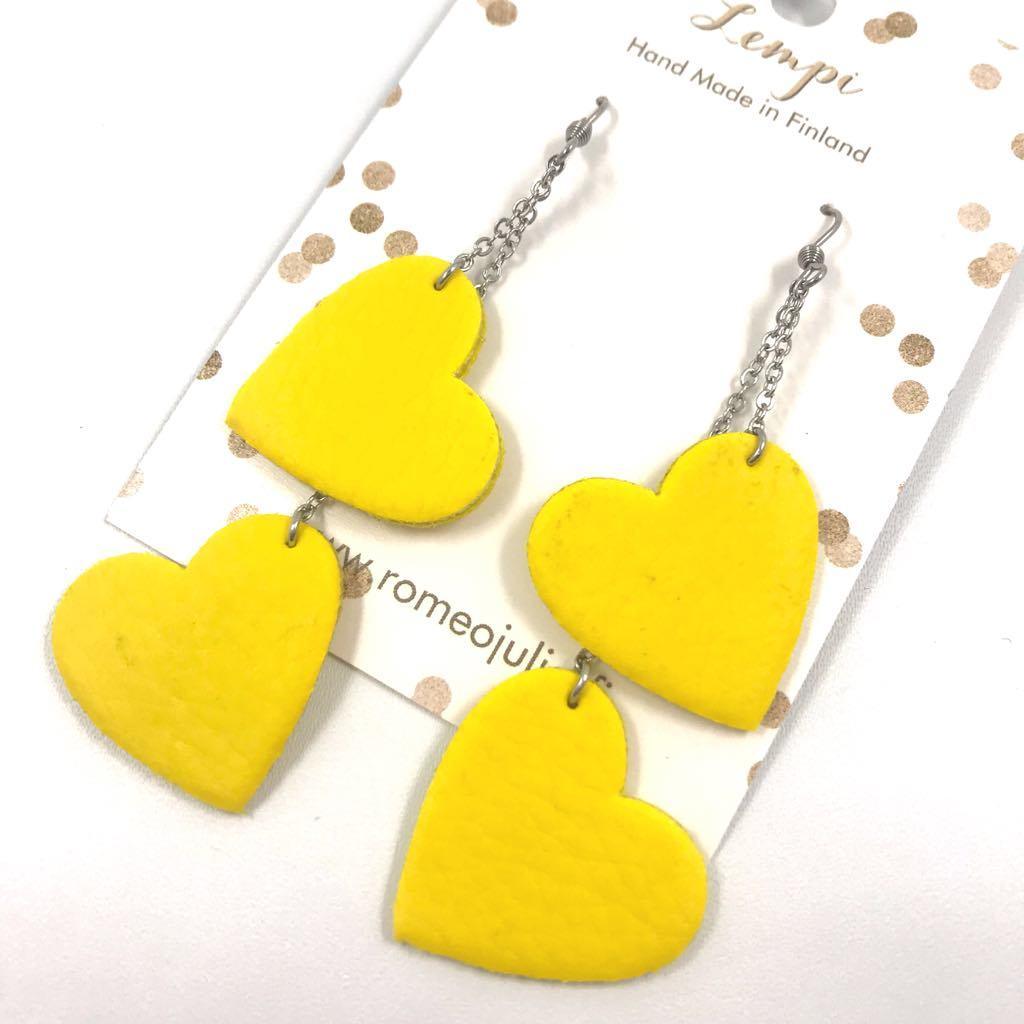 LEMPI earrings, Lempi (2 pieces, yellow)