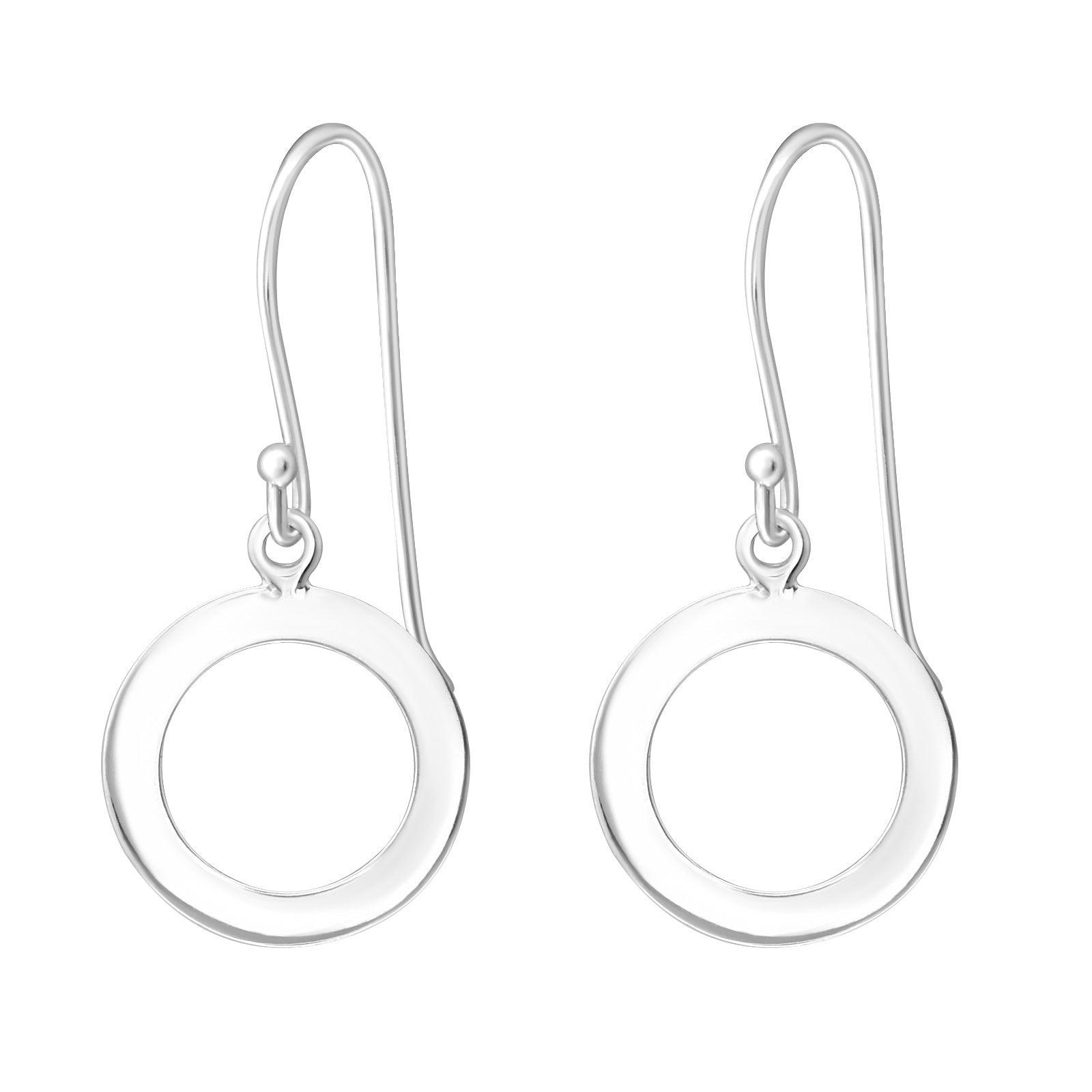 Silver earrings, MINIMALISM|Circle