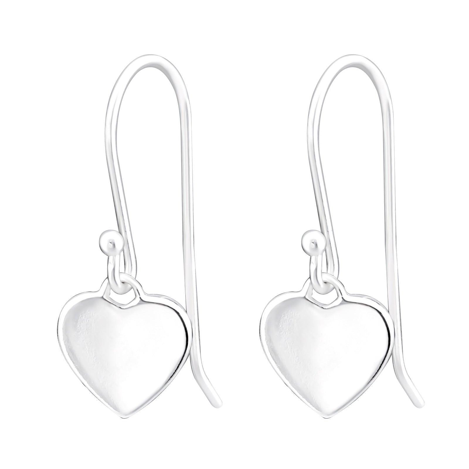 Silver earrings, MINIMALISM/Heart