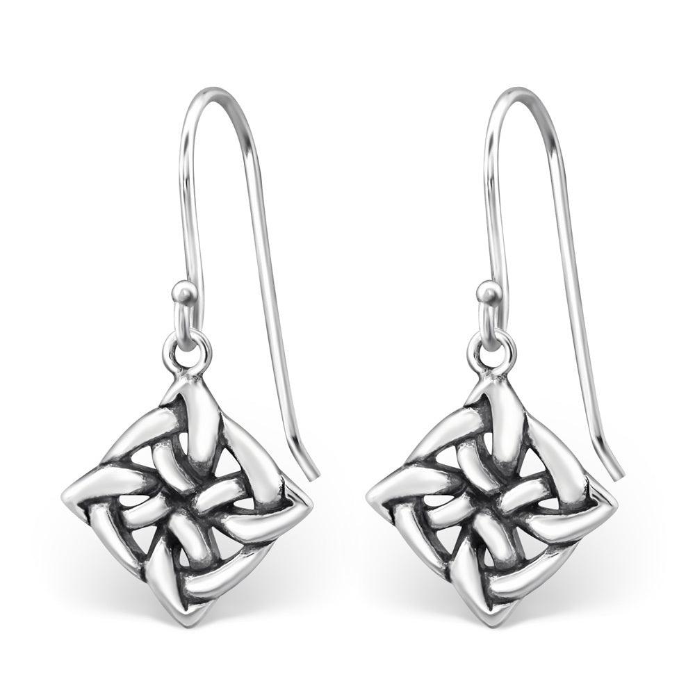 Silver earrings, Knot (mini)