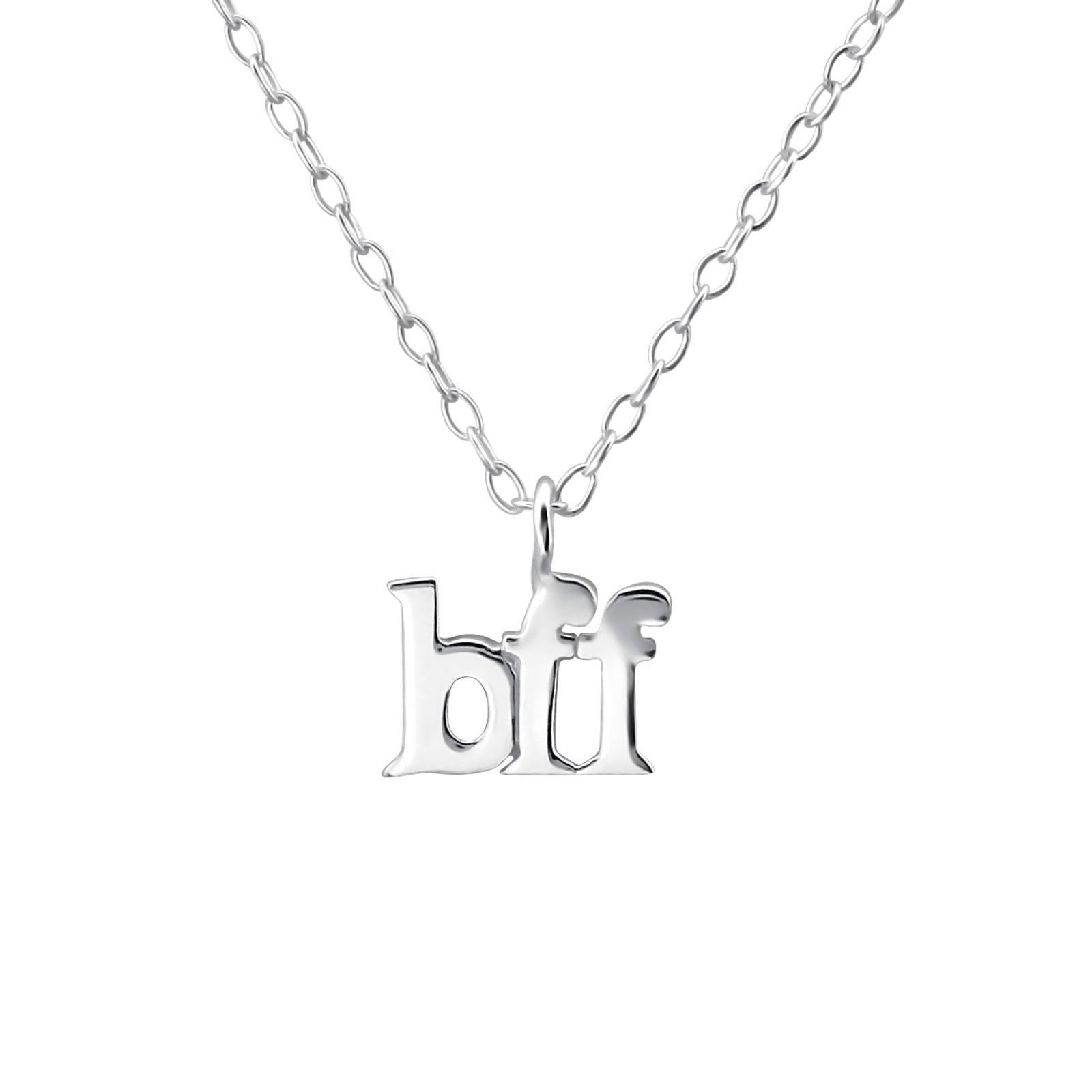 Silver necklace, BFF (best friends forever)