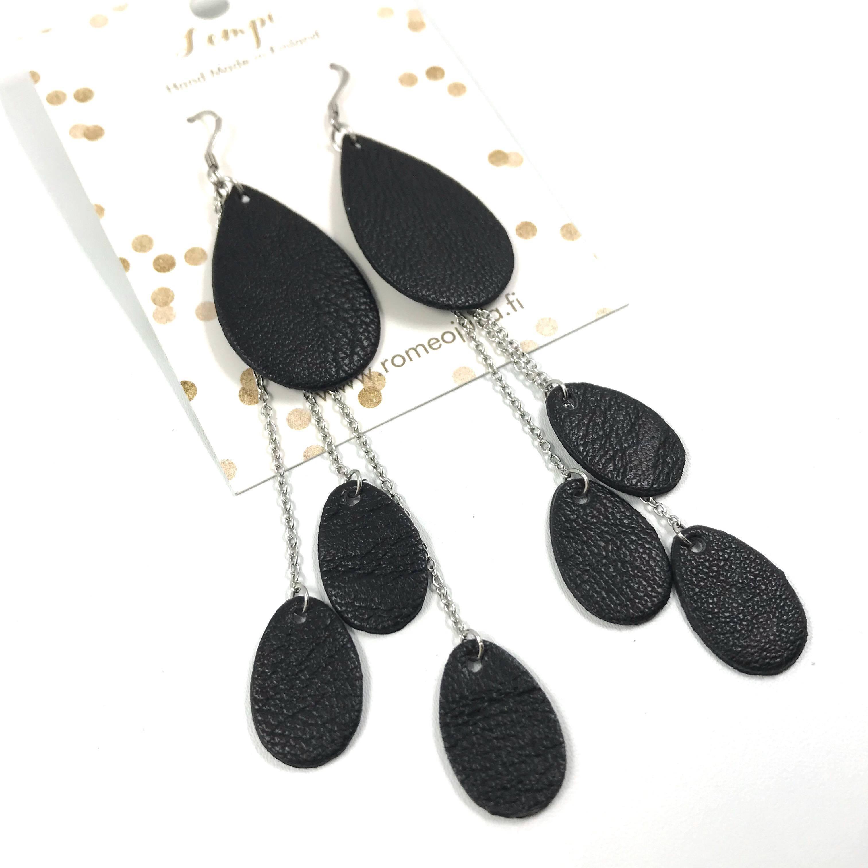 FAVORITE earrings, Dewdrop (black)