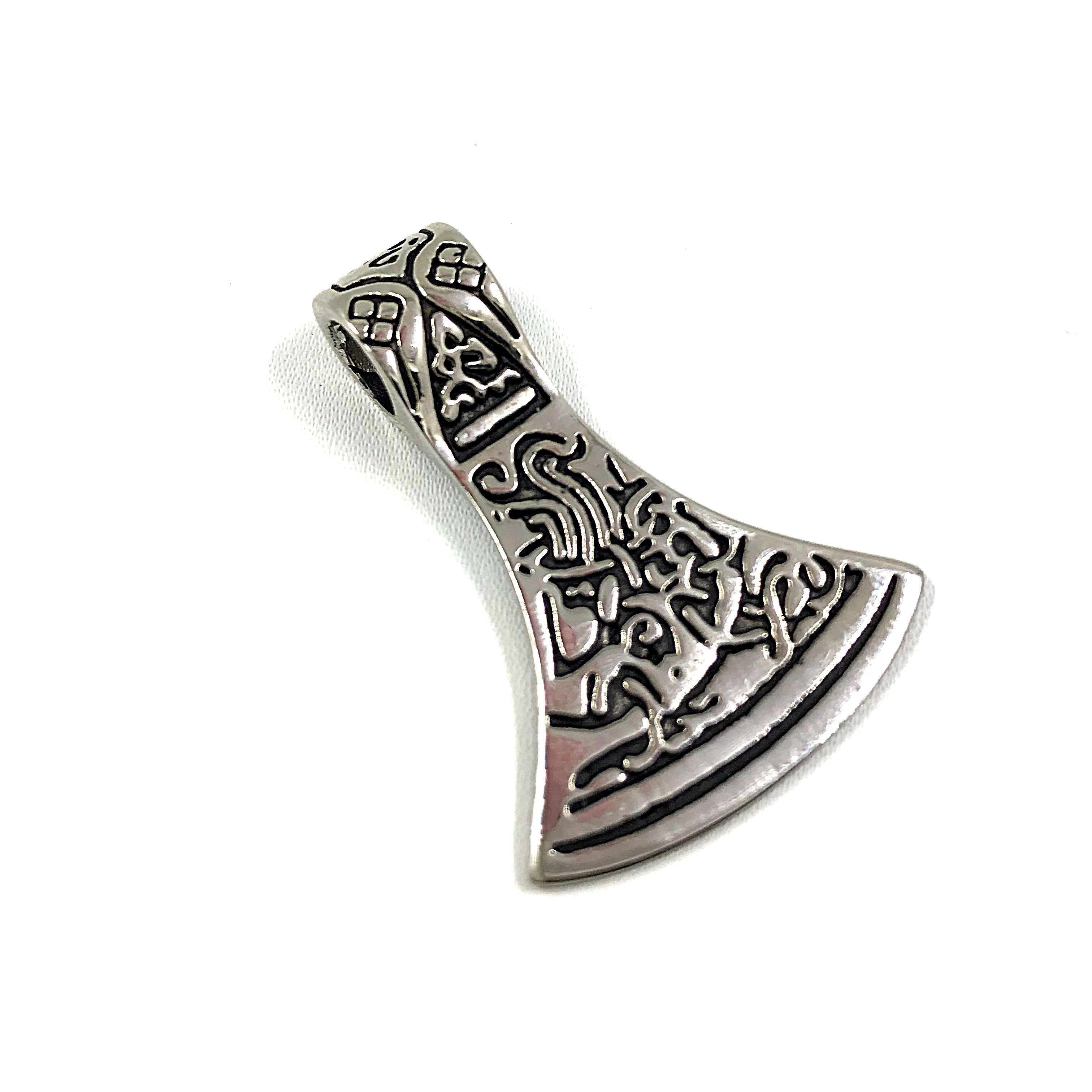 Surgical steel pendant, Viking axe