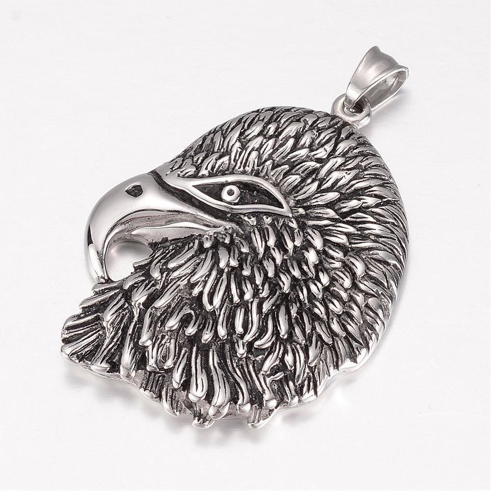 Surgical steel pendant, XXL Eagle