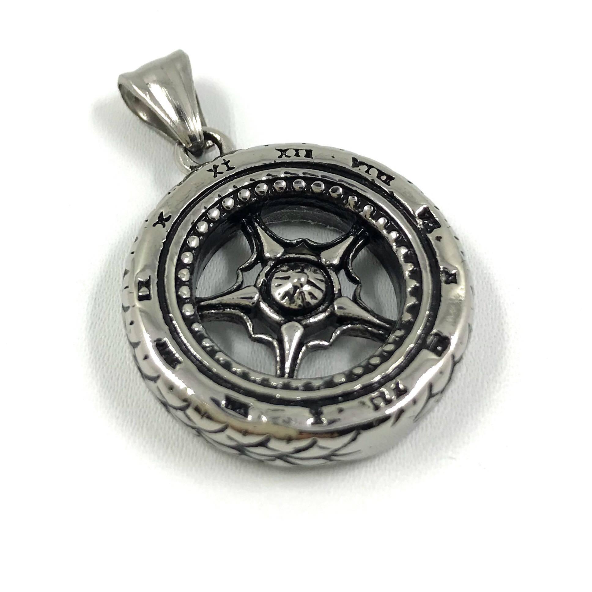 Surgical steel pendant, Biker (ring)