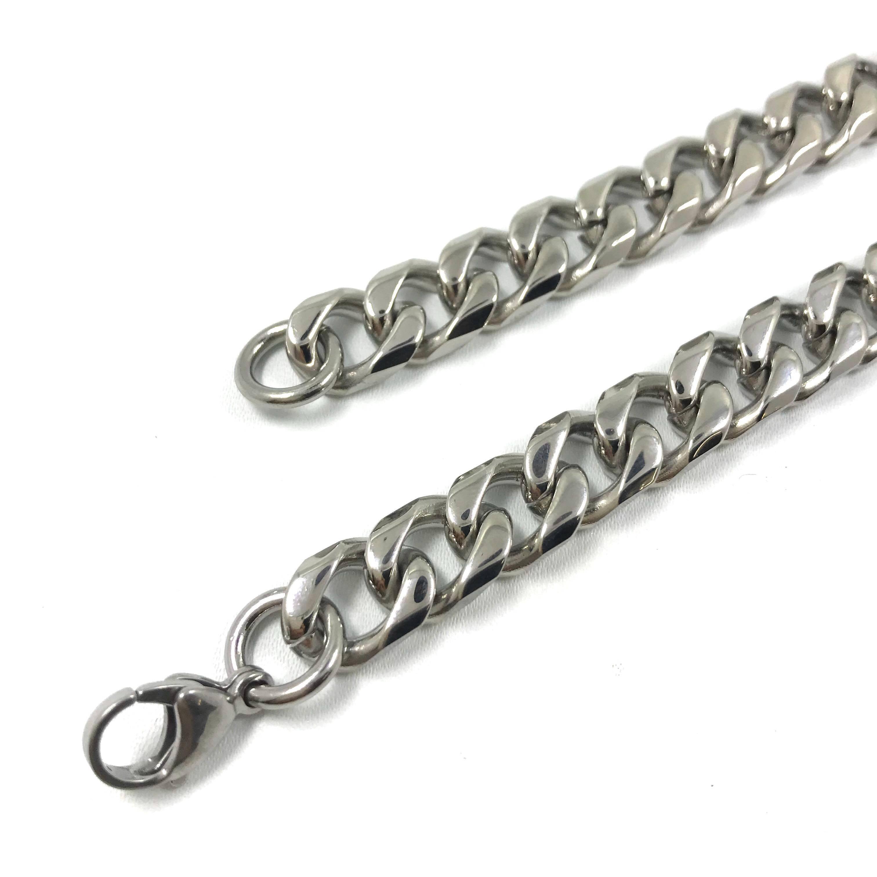 Surgical steel chain, Surgical steel armor chain (10mm link)