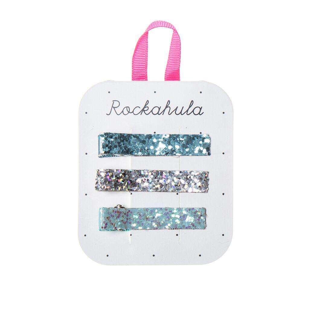 Hair ornament/clip, Rockahula KIDS|Sparkly Bar Clips Aqua