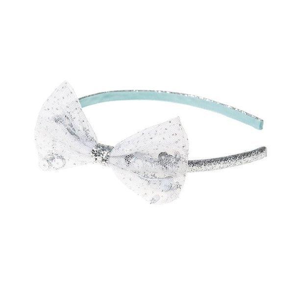 Headband, Rockahula KIDS|Sequin Shaker Bow Alice Band Silver