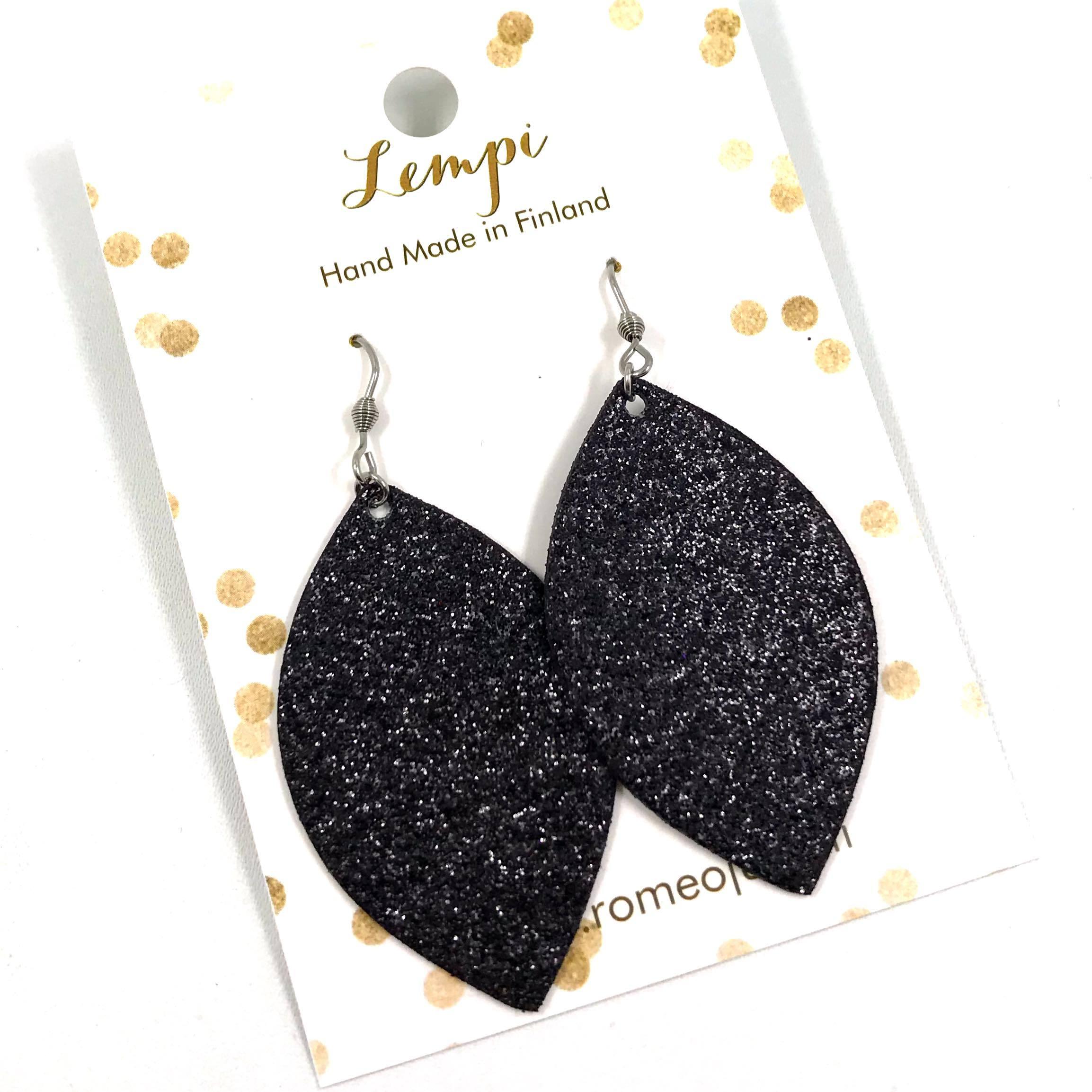 LEMPI earrings, Iisa (black glitter)