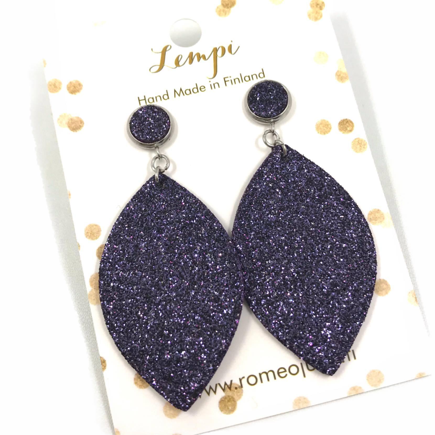 LEMPI earrings, Iisa (button, starry sky)