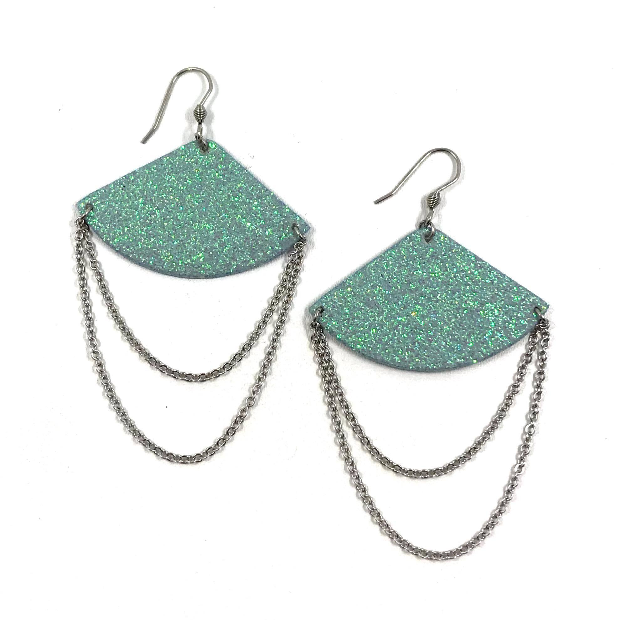 LEMPI earrings, Moment (mint glitter)