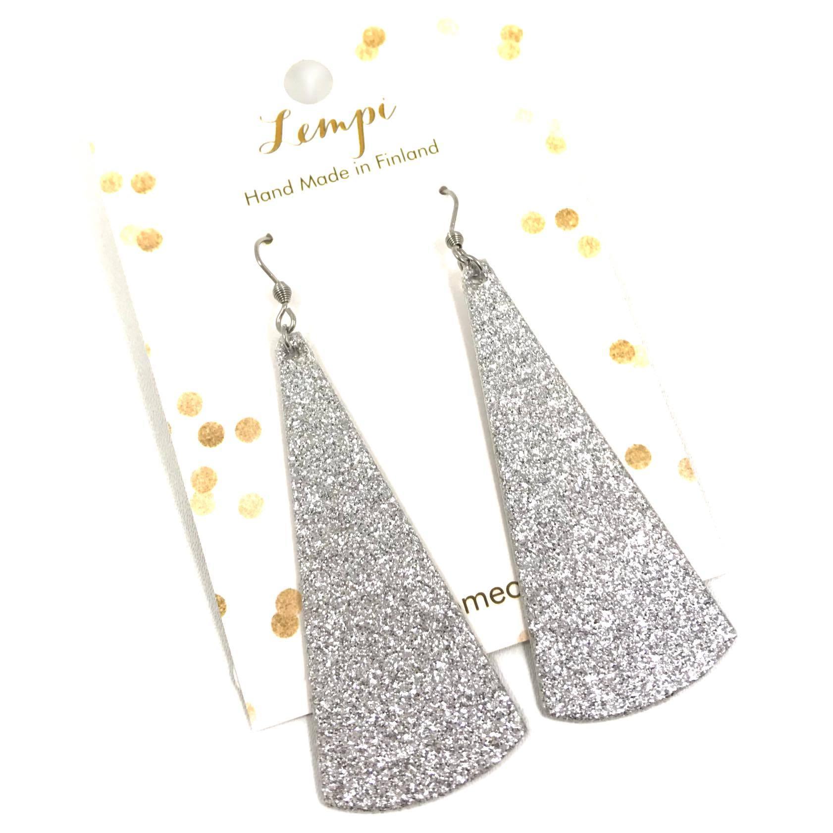 LEMPI earrings, Kajo (silver glitter)