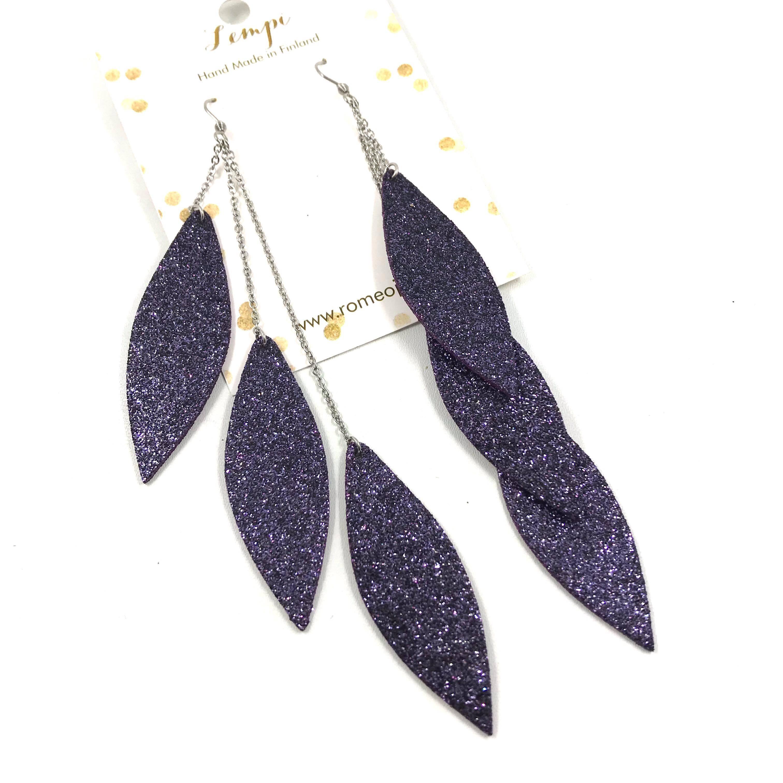 LEMPI earrings, Laura (starry sky glitter, three-piece)