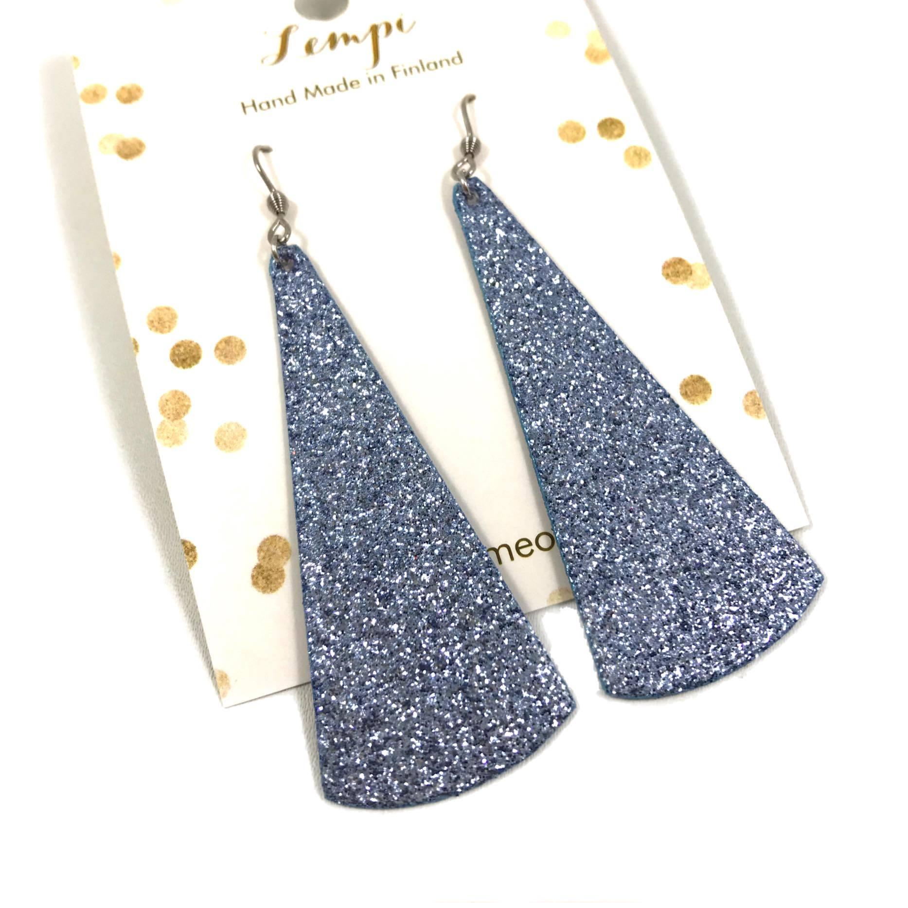 LEMPI earrings, Kajo (winter blue glitter)