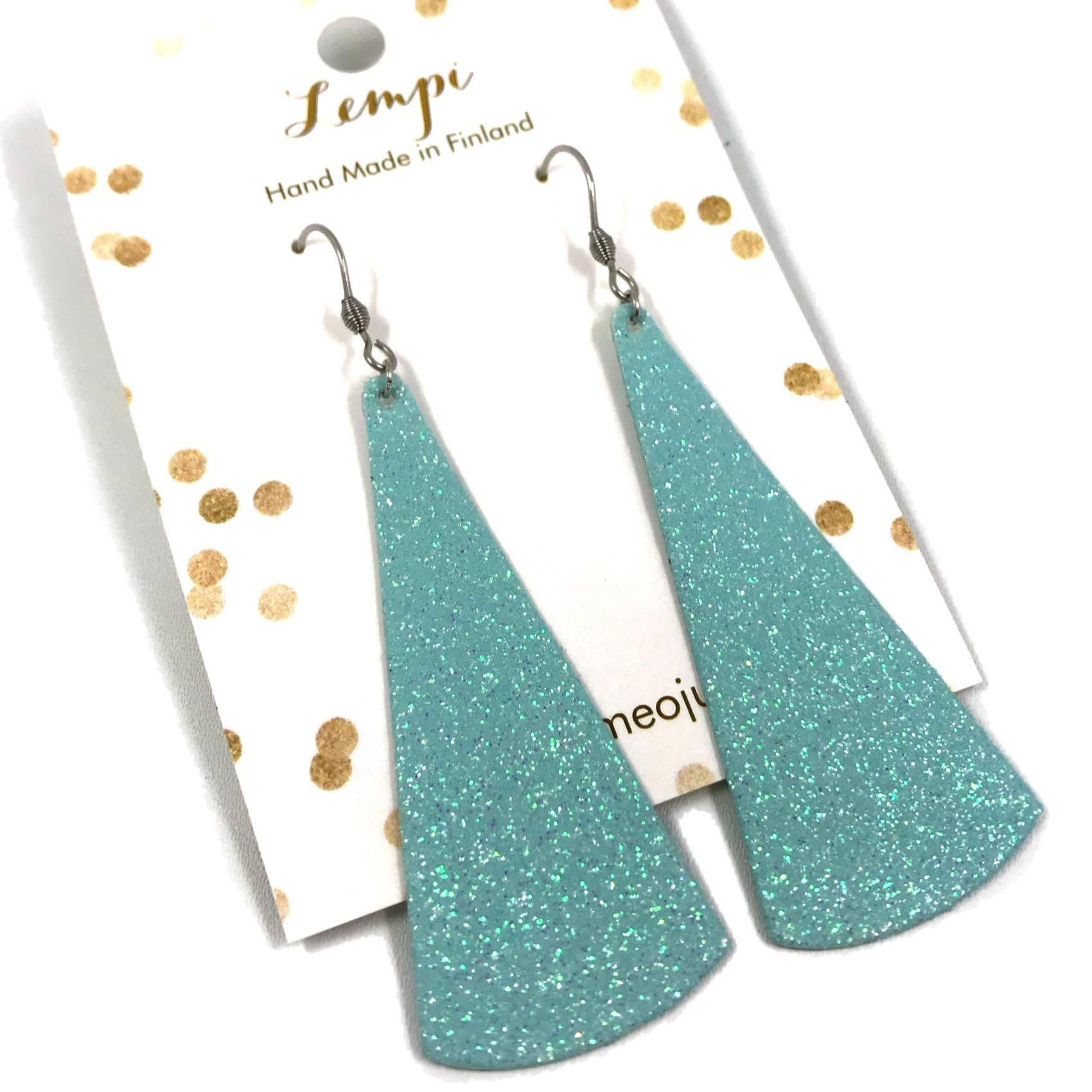 LEMPI earrings, Kajo (mint glitter)