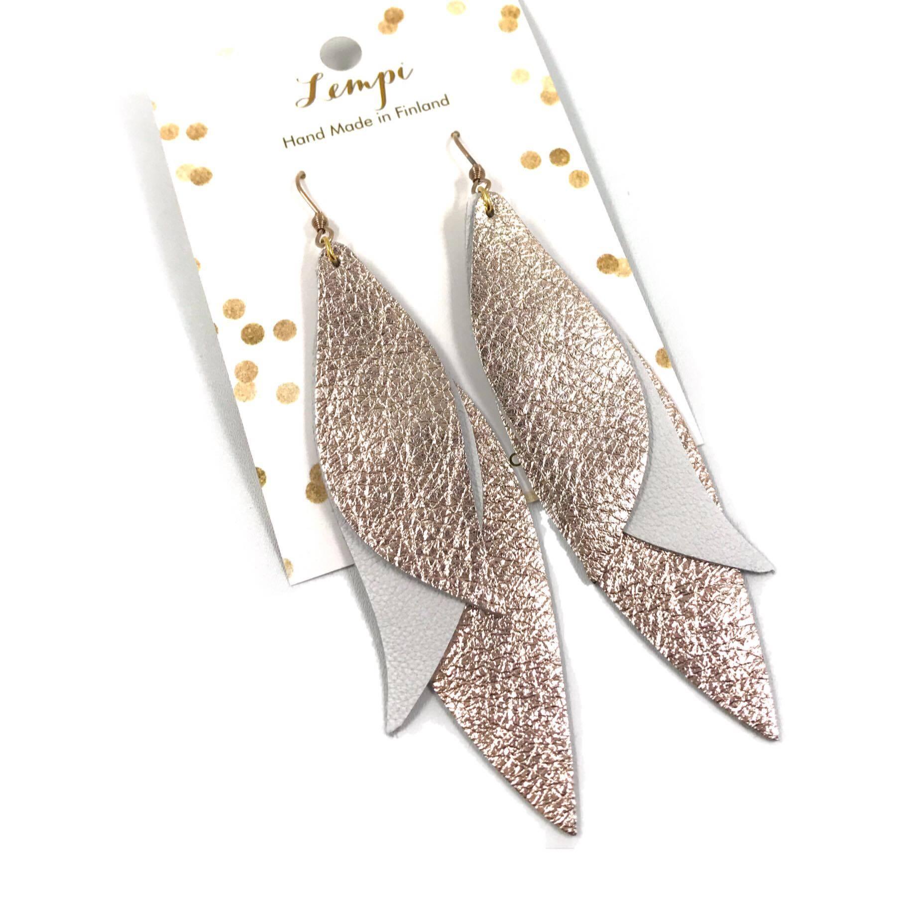 LEMPI earrings, Tulip (rose gold)