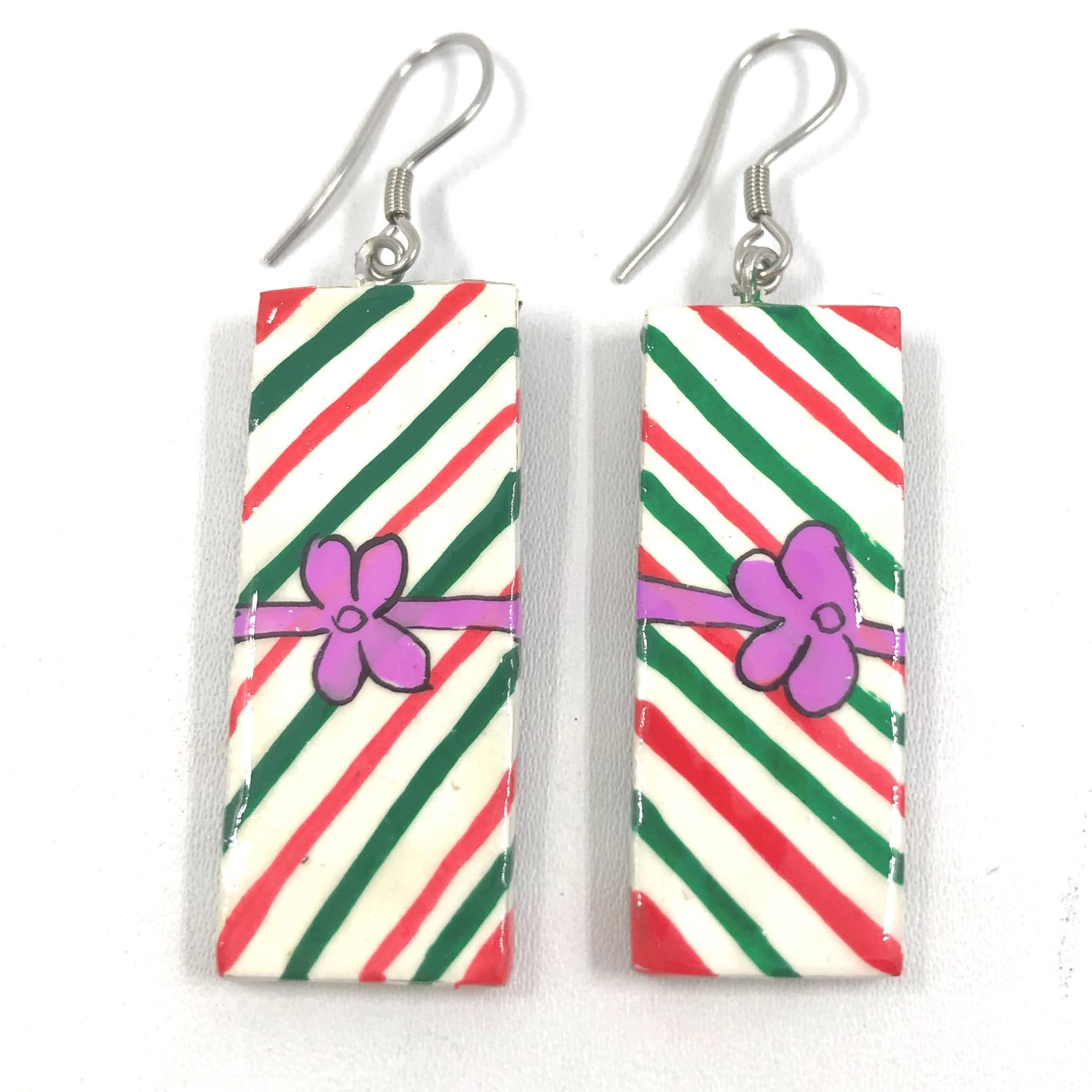 Wooden earrings, Present