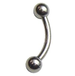 Bananabell, (titanium) 1.2mm/various lengths/3mm balls