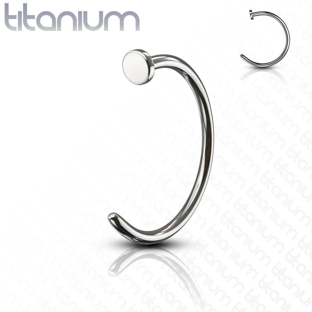 Nose Hoop Titanium (0.8mm/two sizes)