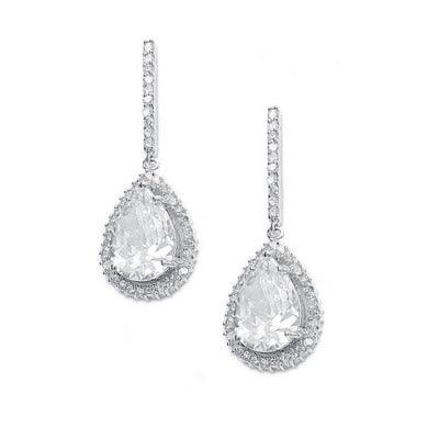 Kristallikorvakorut/ATHENA BRIDAL JEWELLERY, Chic Teardop