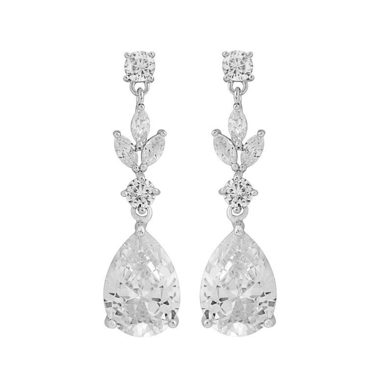 Kristallikorusetti, ATHENA BRIDAL JEWELLERY|Cubic Zirconia Teardrop