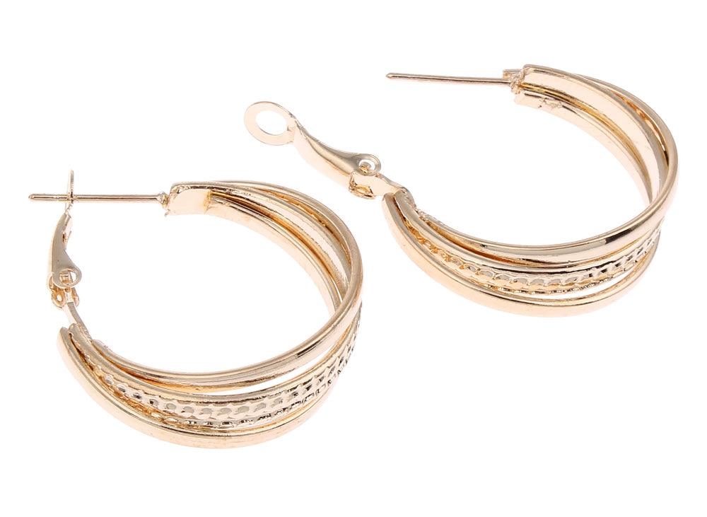 Korvakorut, korvarenkaat, KOA Collection/Simple Decoration Gold Hoops