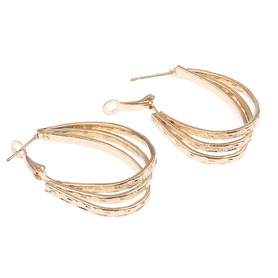 Earrings, earrings, KOA Collection/Teardrop Gold Hoops