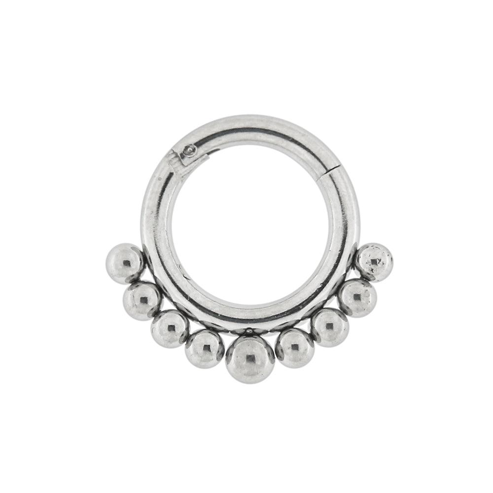 Piercing ring, 1.6mm Clicker with Ball Decoration