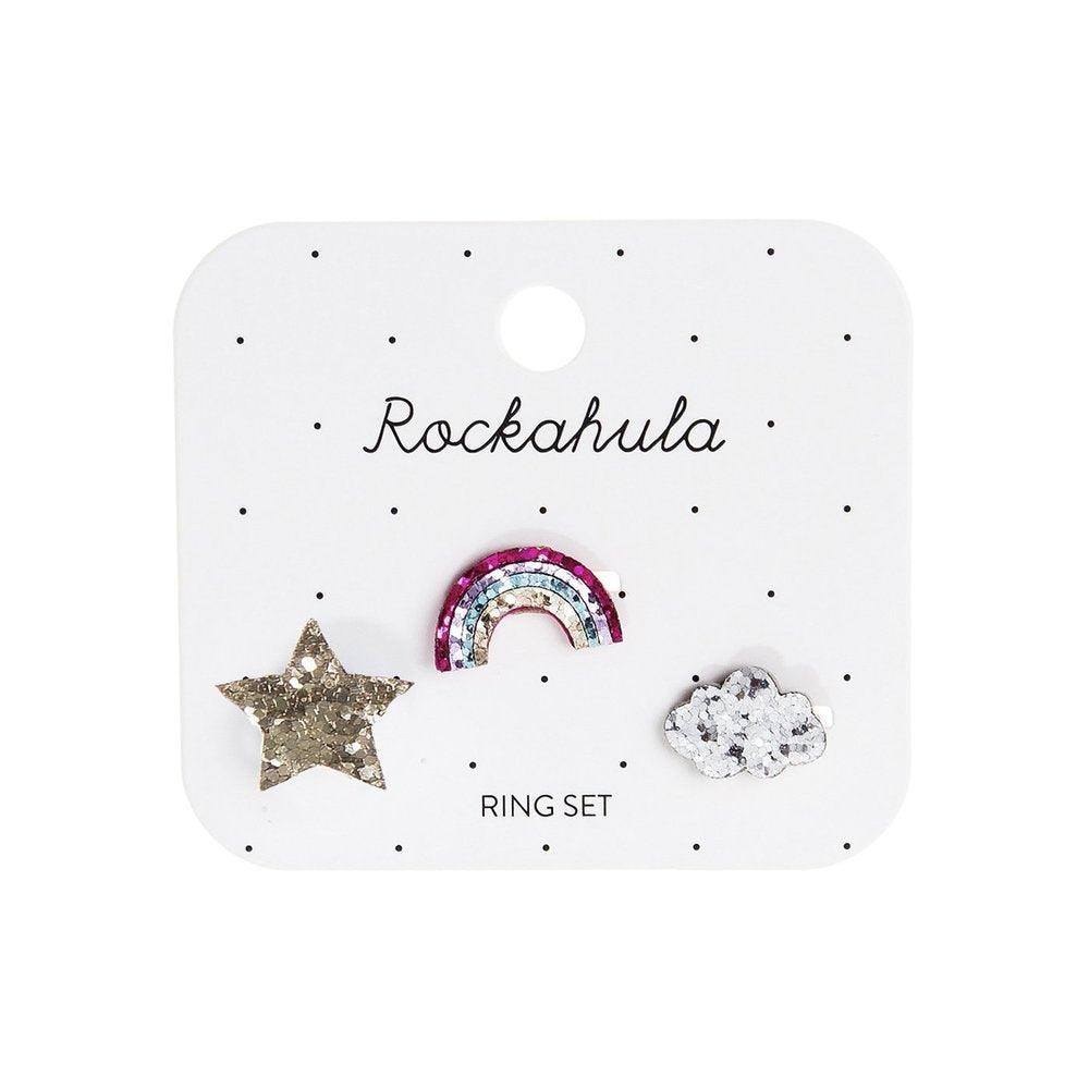 Children's ring set, Rockahula KIDS|Rainbow Star Ring Set