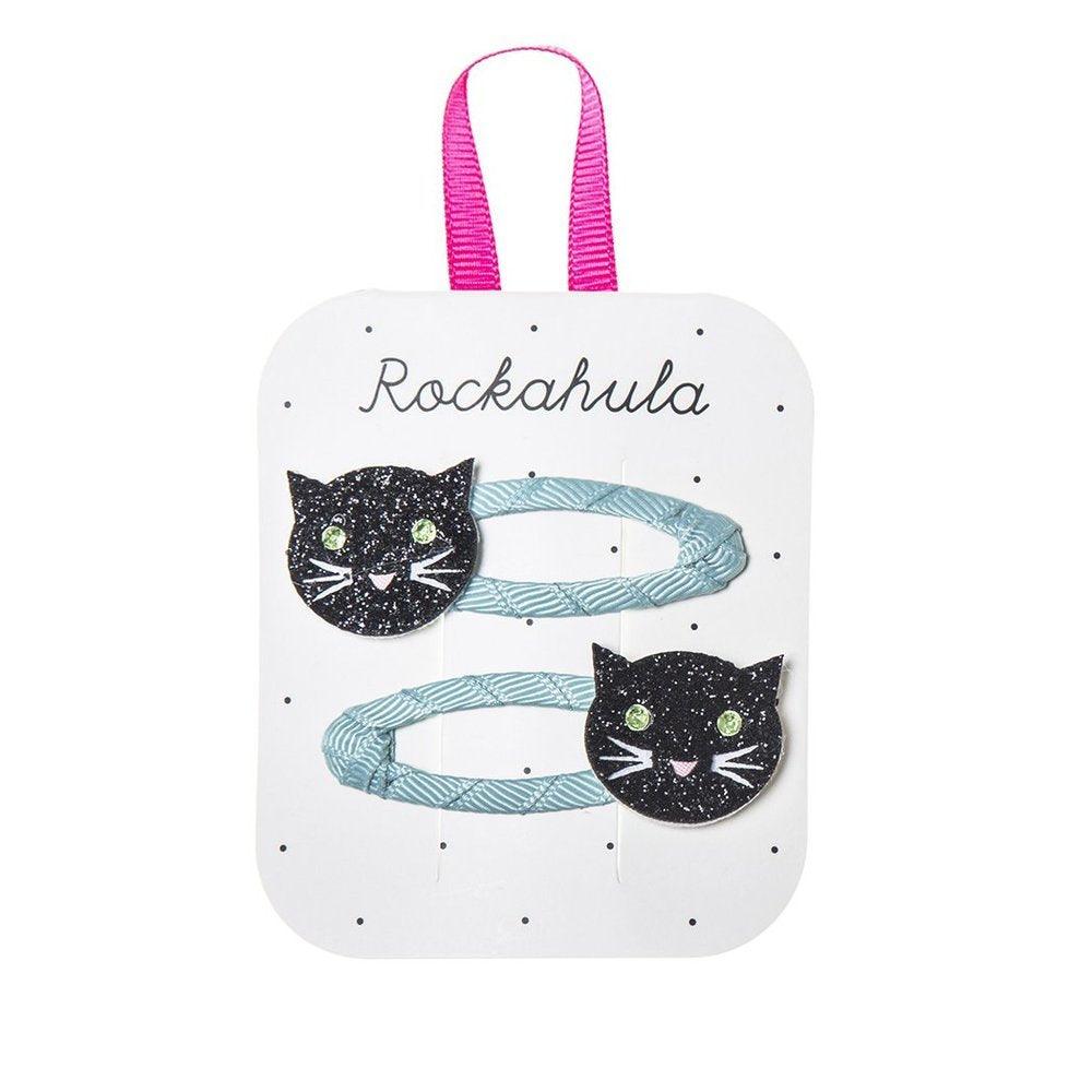 Hair ornament/clip, Rockahula KIDS|Sparkly Cat Clips Black