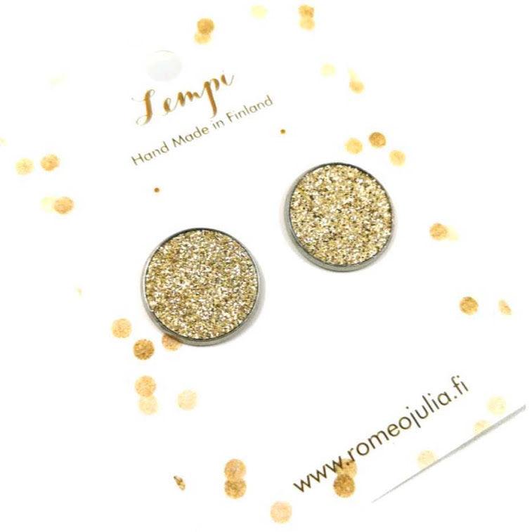 LEMPI earrings, Veera (gold glitter, L)