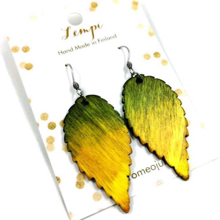 LEMPI earrings, Ruska (green)