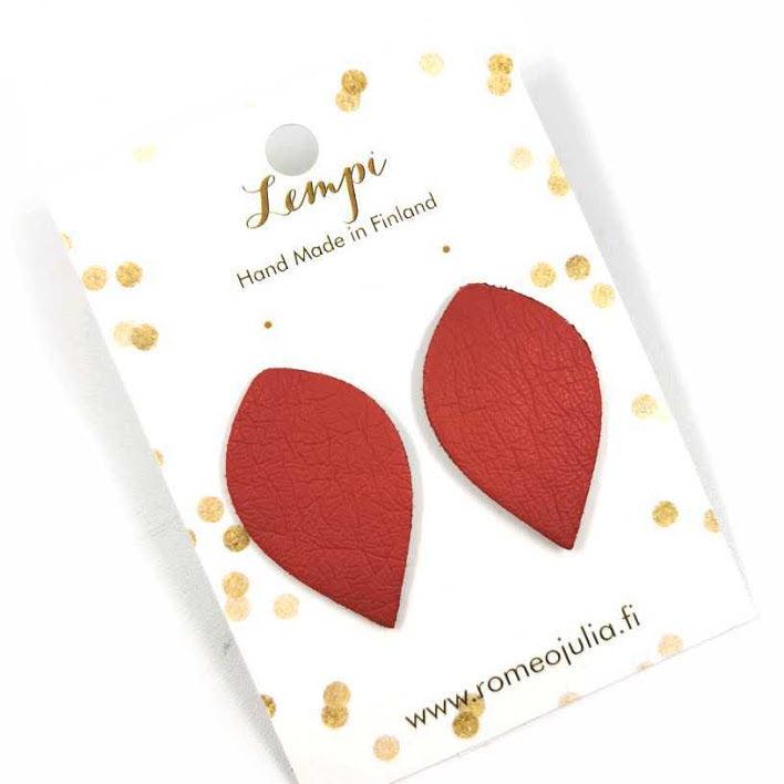 LEMPI earplugs, Leaf (red, L)