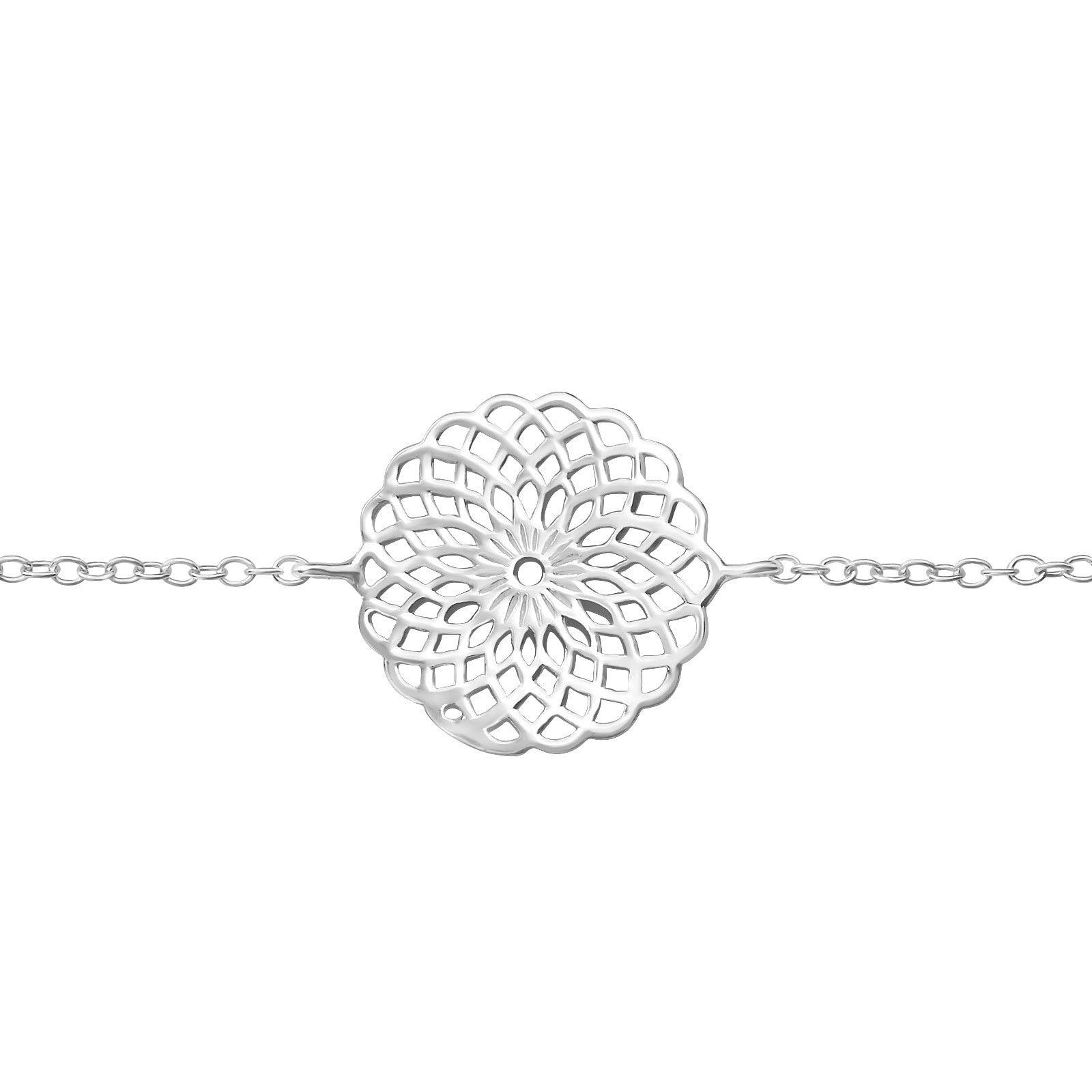 Silver bracelet, Modern Lace