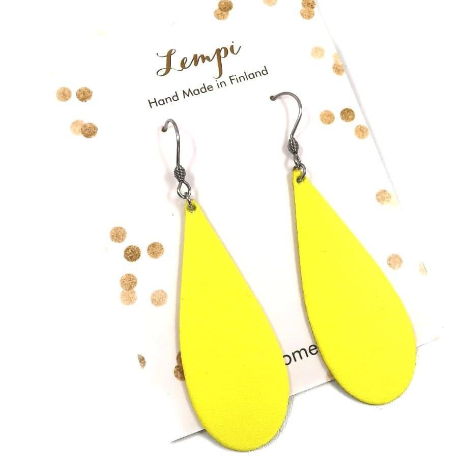 LEMPI earrings, Kaste (bright yellow)