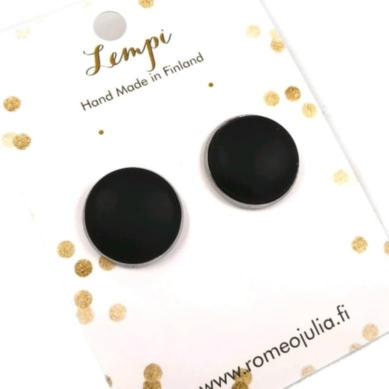 LEMPI earrings, Veera (black, wooden)