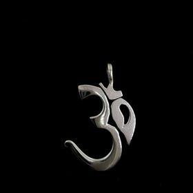 Silver pendant, Om