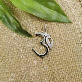 Silver pendant, Om