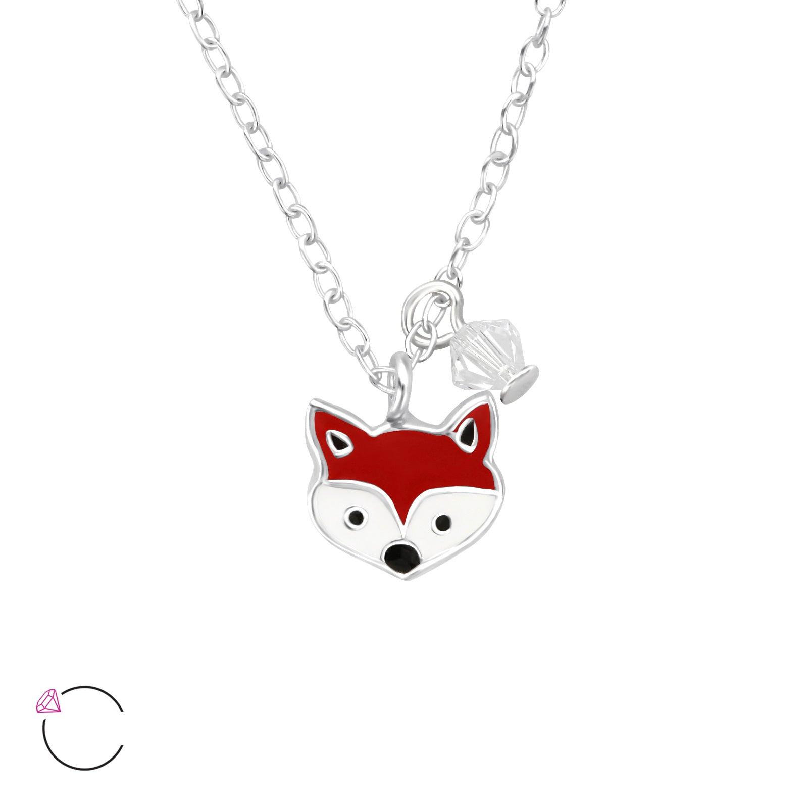 Silver necklace, LA CRYSTALE, Fox Necklace