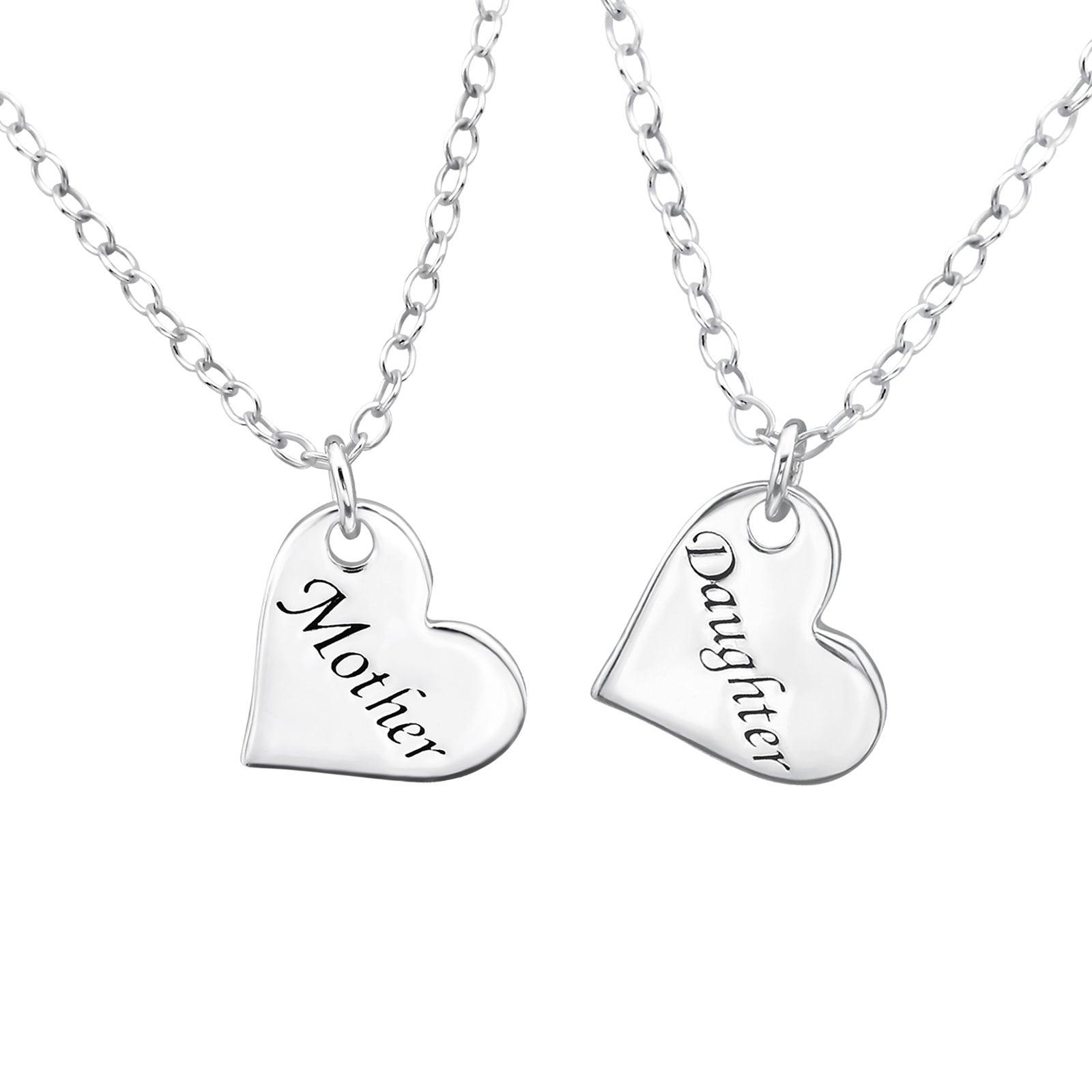 Silver necklace set, Mother/Daughter