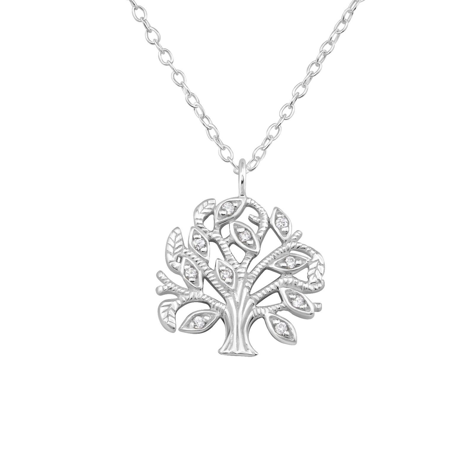 Silver necklace, Delicate Tree of Life